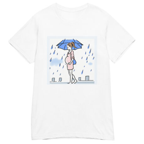Pregnant Woman in the Rain Women’s Basic Softstyle T-Shirt